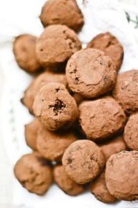 Delicious chocolate truffles made with Cornish clotted cream.