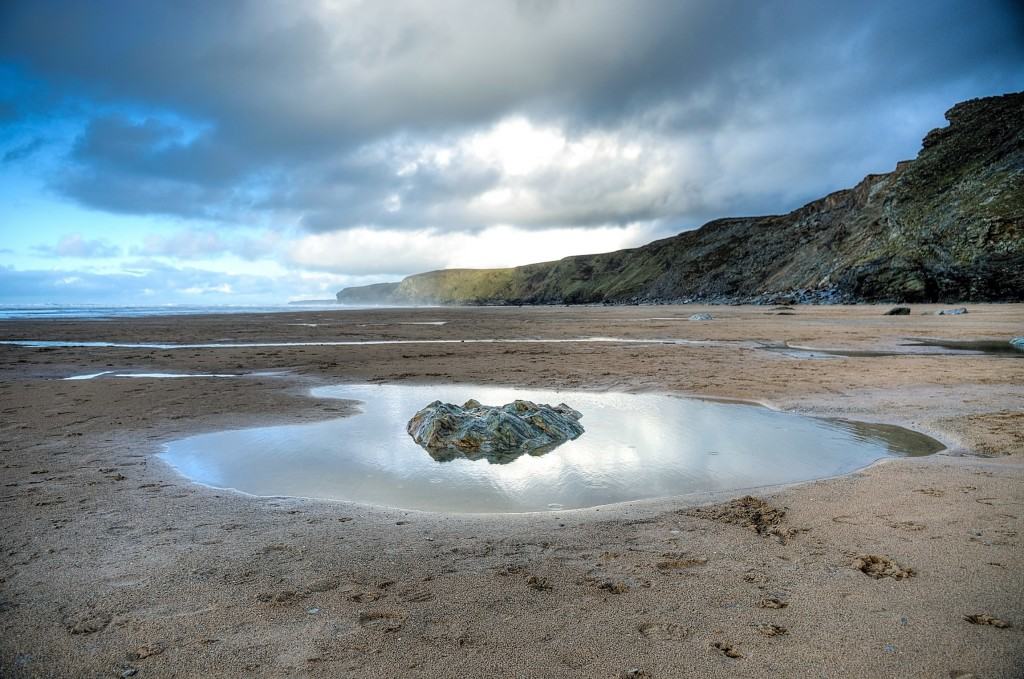 Watergate Bay beach in Cornwall