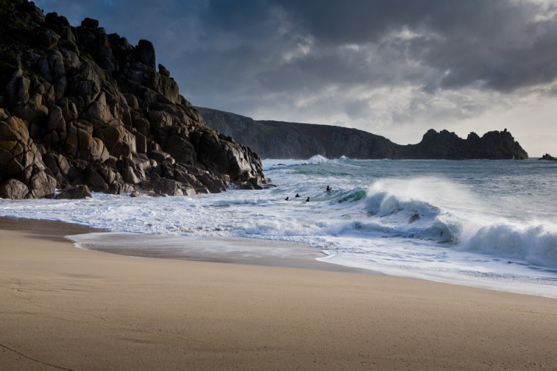 Surfers Porthcurno