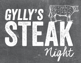 Gylly Café presents… Steak Night