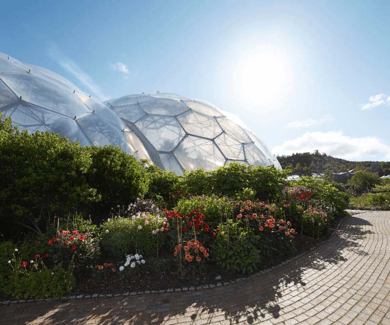 The biomes at Eden