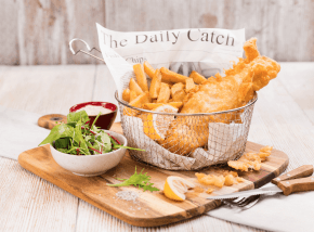 Fish and chips Cornwall Gold