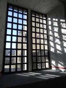 Barred window at Bodmin Jail