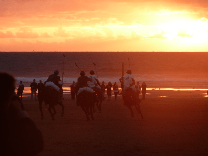 Polo on the beach